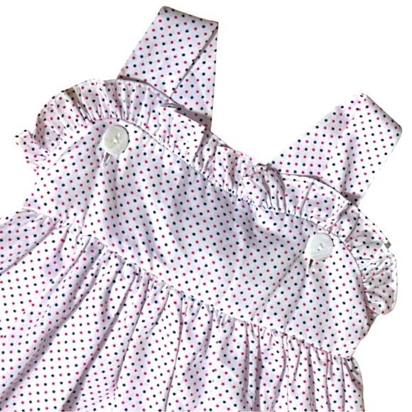 Cecil & Lou Girls Dress White Red Polka Dots Size 6 - Picture 2 of 7